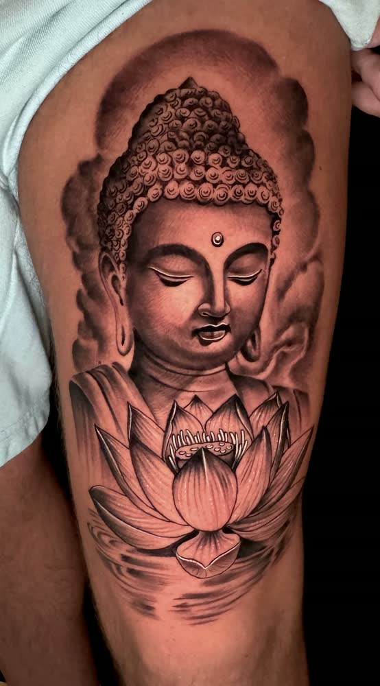 Tatuaje de Buda en el brazo